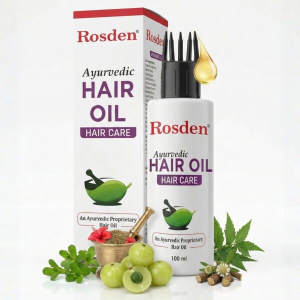 Rosden Herbal Hair Oil for Hair Growth, Hair Fall Control & Stronger Hair