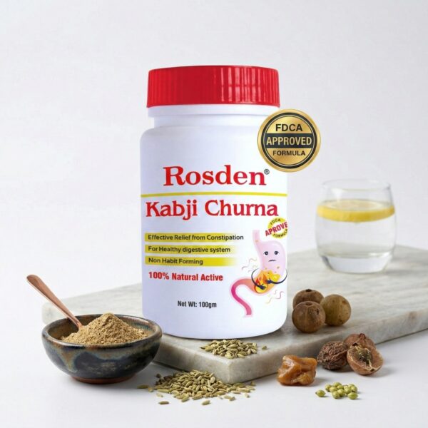 Rosden Kabji Churan – Ayurvedic Digestive Powder for Natural Constipation Relief